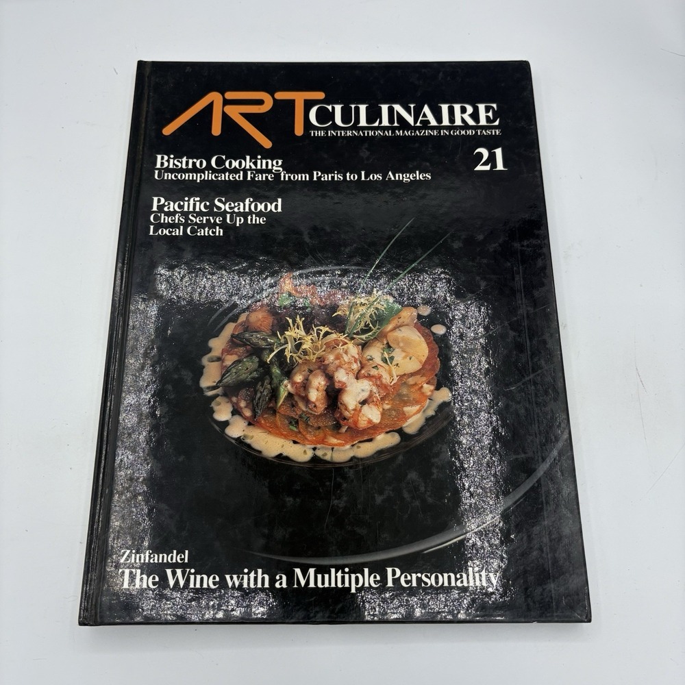Art Culinaire 21 International Magazine Good Taste Mitterer Hardcover 1991 Vtg